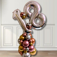 Load image into Gallery viewer, Any Age & Colour Organic Number Arrangement