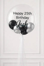 Load image into Gallery viewer, Balloon with 'Happy 25th Birthday Jack' text on a white background