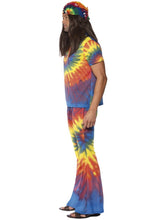 Load image into Gallery viewer, 1960s Tie Dye Top and Flared Trousers Alternative View 1.jpg
