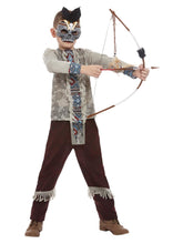 Load image into Gallery viewer, Boys Dark Spirit Warrior Costume Alt1
