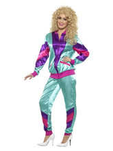 Load image into Gallery viewer, 80s Height of Fashion Shell Suit Costume, Purple Alternative View 1.jpg
