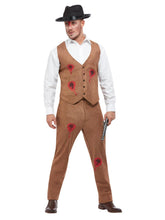 Load image into Gallery viewer, Clyde Zombie Gangster Costume, Brown Alternate
