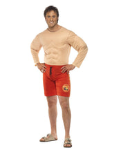 Load image into Gallery viewer, Baywatch Lifeguard Costume with Muscle Vest Alternative View 4.jpg
