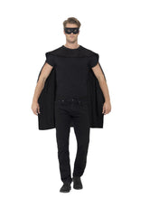 Load image into Gallery viewer, Cape, Black, with Eyemask Alternative View 1.jpg
