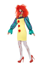 Load image into Gallery viewer, Classic Horror Clown Lady Costume Alternative View 1.jpg
