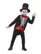 Load image into Gallery viewer, Day of the Dead Boy Costume Alternative View 3.jpg
