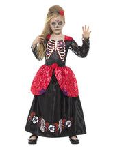 Load image into Gallery viewer, Deluxe Day of the Dead Girl Costume Alternative View 1.jpg
