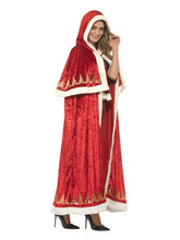 Load image into Gallery viewer, Deluxe Miss Claus Cape Alternative View 1.jpg
