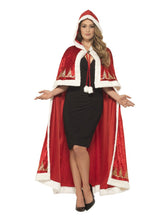 Load image into Gallery viewer, Deluxe Miss Claus Cape
