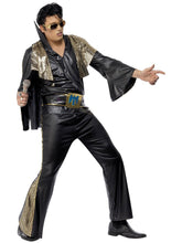 Load image into Gallery viewer, Elvis Costume, Black &amp; Gold
