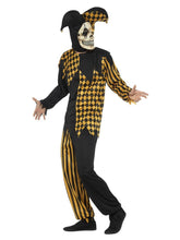 Load image into Gallery viewer, Evil Court Jester Costume, Black &amp; Gold Alternative View 1.jpg

