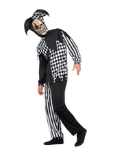 Load image into Gallery viewer, Evil Court Jester Costume, Black &amp; White Alternative View 1.jpg
