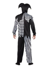 Load image into Gallery viewer, Evil Court Jester Costume, Black &amp; White Alternative View 2.jpg
