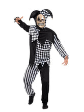 Load image into Gallery viewer, Evil Court Jester Costume, Black &amp; White Alternative View 3.jpg
