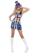 Load image into Gallery viewer, Fever All that Glitters Rule Britannia Costume Alternative View 4.jpg