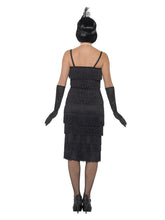 Load image into Gallery viewer, Flapper Costume, Black, with Long Dress Alternative View 2.jpg
