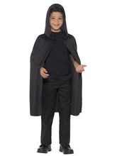 Load image into Gallery viewer, Hooded Cape, Black Alternative View 1.jpg
