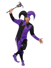 Load image into Gallery viewer, Medieval Jester Costume Alternative View 3.jpg
