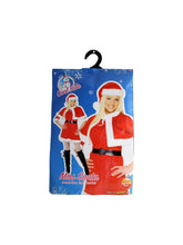 Load image into Gallery viewer, Miss Santa Costume, with Cape & Belt Alternative View 4.jpg