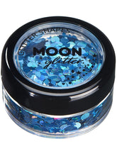 Load image into Gallery viewer, Moon Glitter Holographic Glitter Shapes