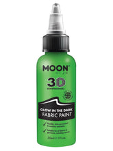 Load image into Gallery viewer, Glow in the Dark Fabric Paint by Moon Glow