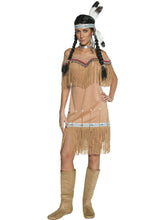 Load image into Gallery viewer, Native American Inspired Lady Costume Alternative View 1.jpg
