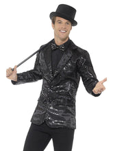 Load image into Gallery viewer, Sequin Jacket, Mens, Black
