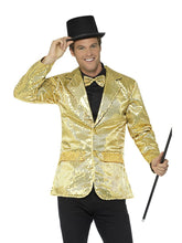 Load image into Gallery viewer, Sequin Jacket, Mens, Gold
