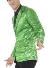 Load image into Gallery viewer, Sequin Jacket, Mens, Green Alternative View 1.jpg
