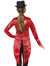 Load image into Gallery viewer, Sequin Tailcoat Jacket, Ladies, Red Alternative View 2.jpg
