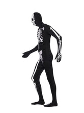 Load image into Gallery viewer, Skeleton Second Skin Costume, Black Alternative View 1.jpg
