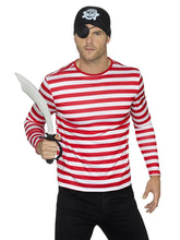 Load image into Gallery viewer, Stripy T-Shirt, Red Alternative View 2.jpg
