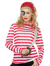 Load image into Gallery viewer, Stripy T-Shirt, Red Alternative View 4.jpg