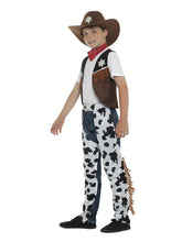 Load image into Gallery viewer, Texan Cowboy Costume, Child, Brown &amp; Black Alternative View 1.jpg
