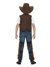 Load image into Gallery viewer, Texan Cowboy Costume, Child, Brown &amp; Black Alternative View 2.jpg
