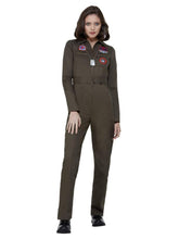Load image into Gallery viewer, Top Gun Ladies Costume with Jumpsuit
