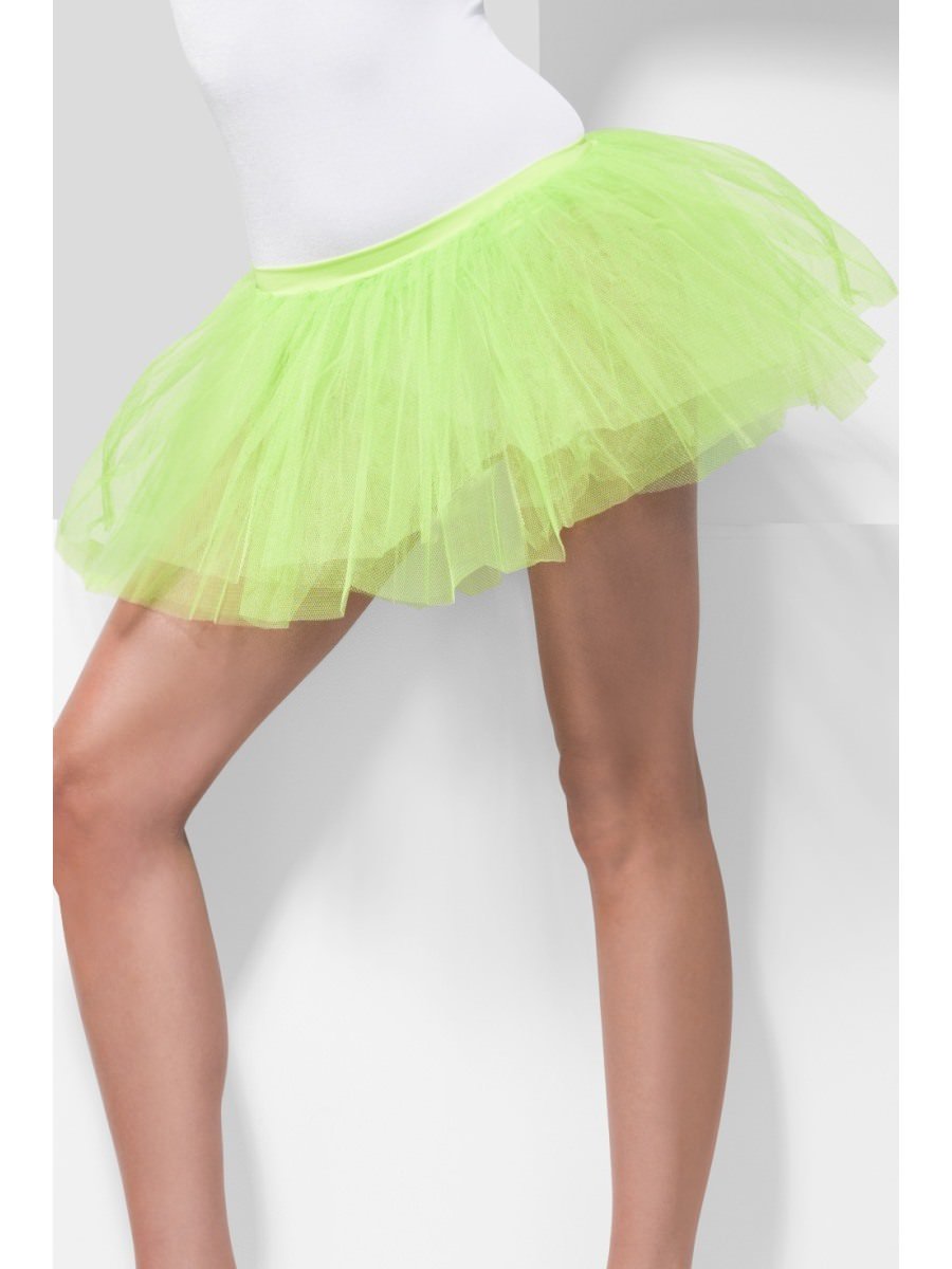 80s Lace Leggings, Neon Green
