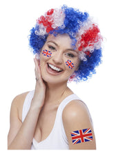 Load image into Gallery viewer, Union Jack Afro Wig
