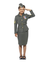 Load image into Gallery viewer, WW2 Army Girl Costume, Childs Alternative View 3.jpg

