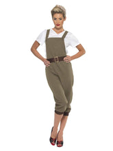 Load image into Gallery viewer, WW2 Land Girl Costume, Khaki
