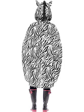 Load image into Gallery viewer, Zebra Party Poncho Alternative View 2.jpg
