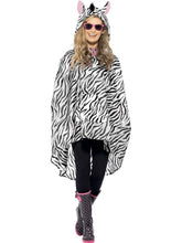 Load image into Gallery viewer, Zebra Party Poncho
