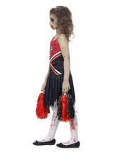 Load image into Gallery viewer, Zombie Cheerleader Costume, Red &amp; Black Alternative View 1.jpg

