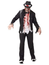 Load image into Gallery viewer, Zombie Gangster Costume, Black Alternative View 3.jpg
