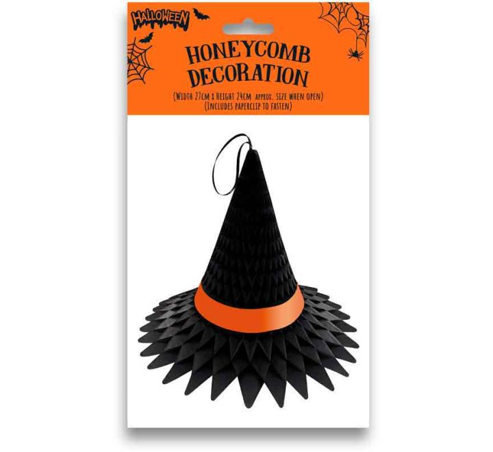 IN-STORE ONLY Witches Hat Honeycomb Decoration