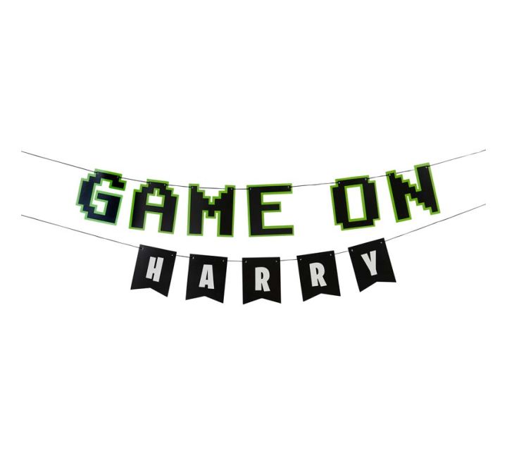 Game On Personalised Letter Banner