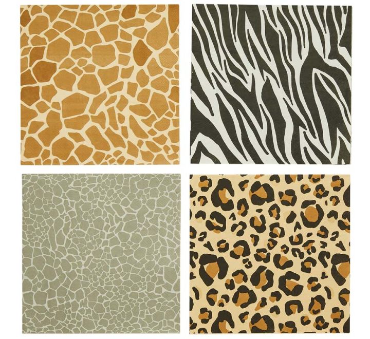 Animal Safari Print Napkins