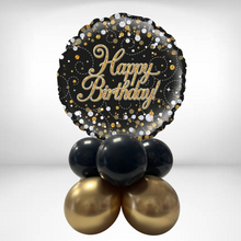 Load image into Gallery viewer, Choose your Age Black/Gold Tabletop Arrangement

