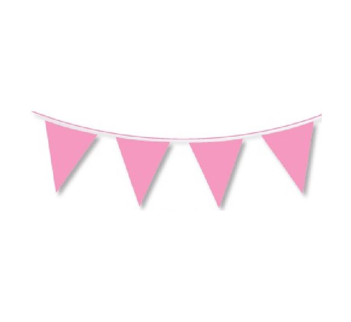 Pink Coloured Bunting 10m