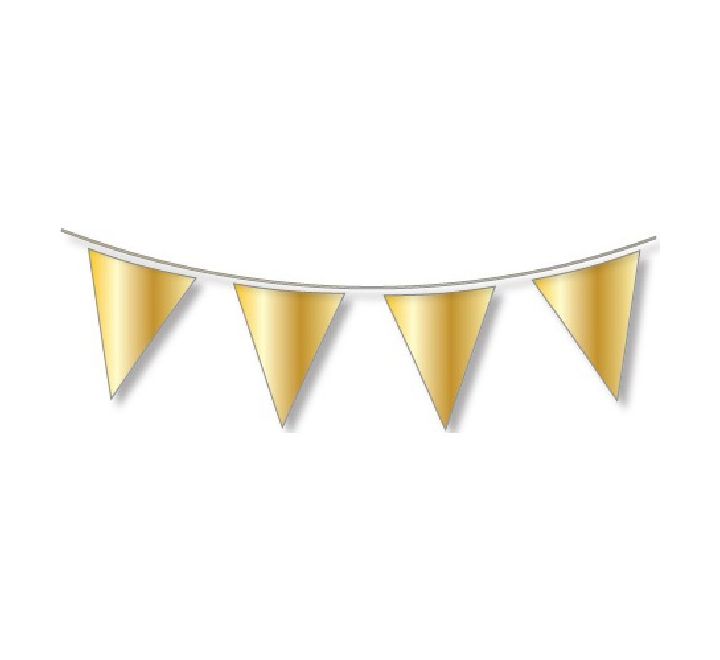 Gold Coloured Bunting 10m